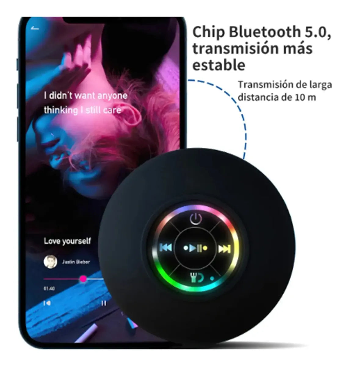 🔋🎵 Ya tienes energía para todo el día, ahora disfruta tu música en cualquier lugar (parlante bluetooth)