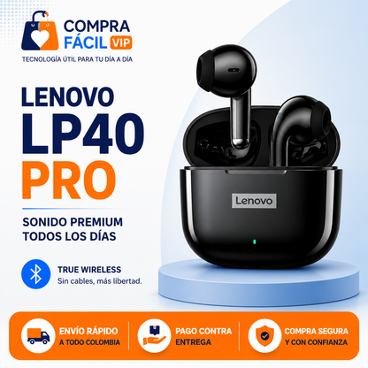 🎧 Audífonos Inalámbricos Lenovo LP40 Pro | Bluetooth 5.1