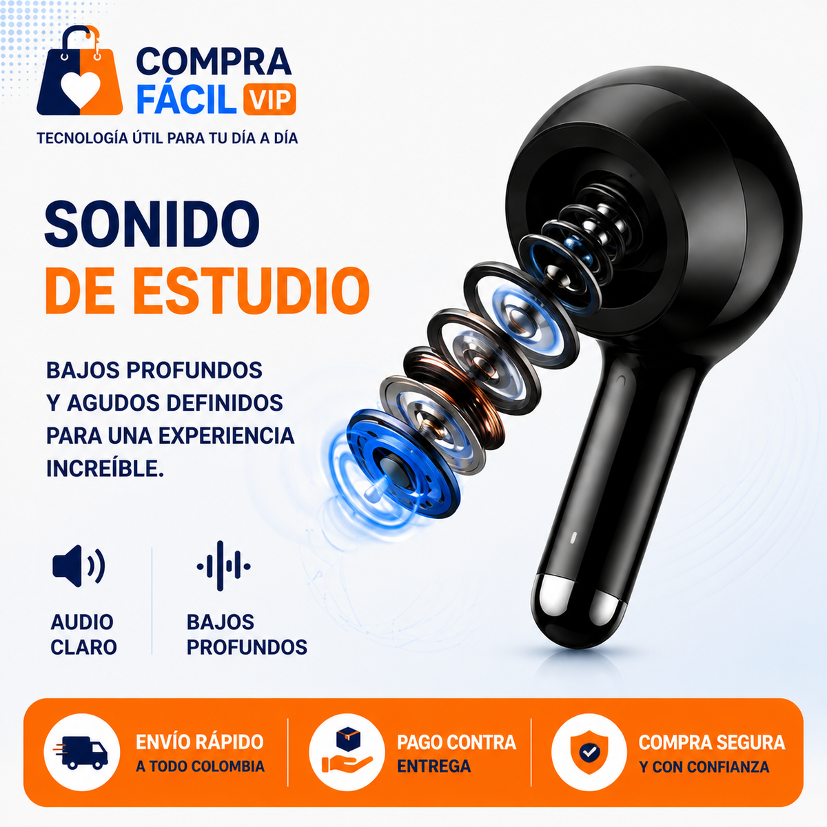 🎧 Audífonos Inalámbricos Lenovo LP40 Pro | Bluetooth 5.1