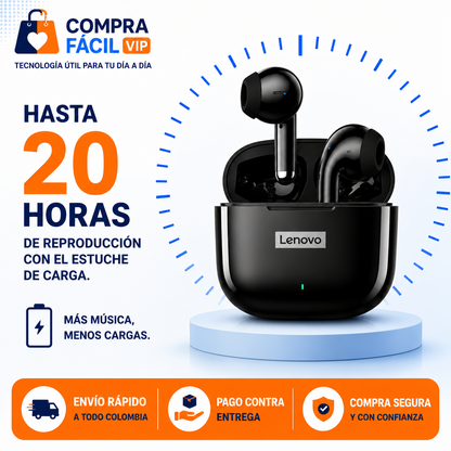 🎧 Audífonos Inalámbricos Lenovo LP40 Pro | Bluetooth 5.1