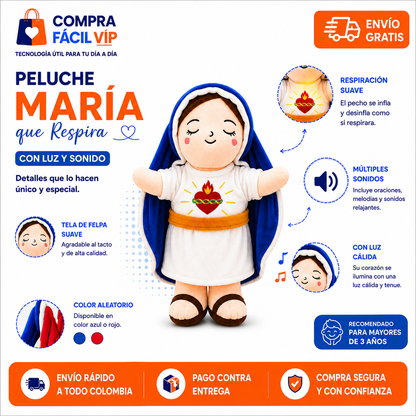 Peluche María que Respira con Luz y Sonido